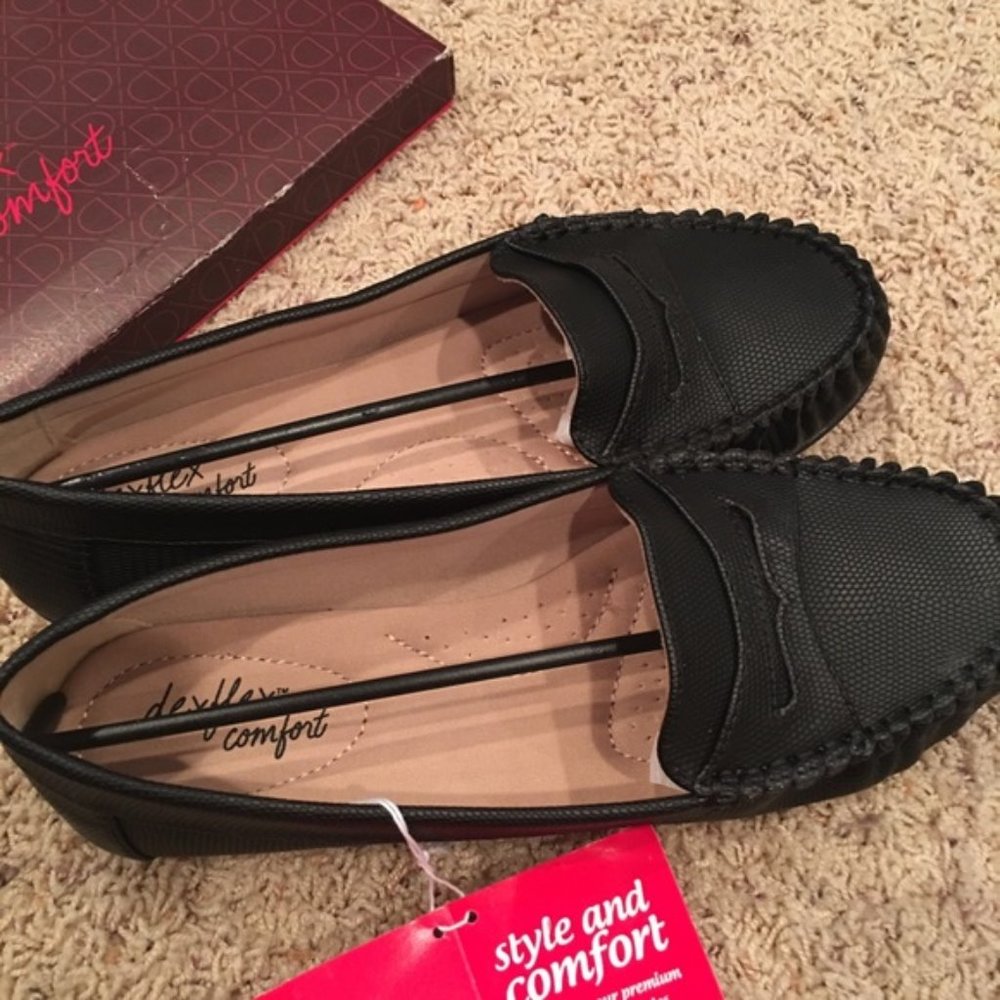 New In Box Black Loafers